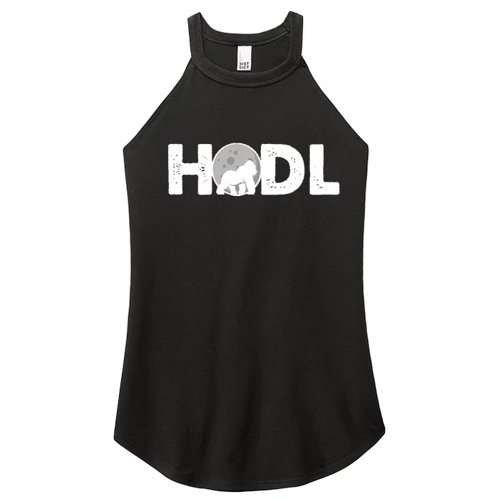 Hodl Stonk to the Moon Ape Crypto Currency Women’s Perfect Tri Rocker Tank