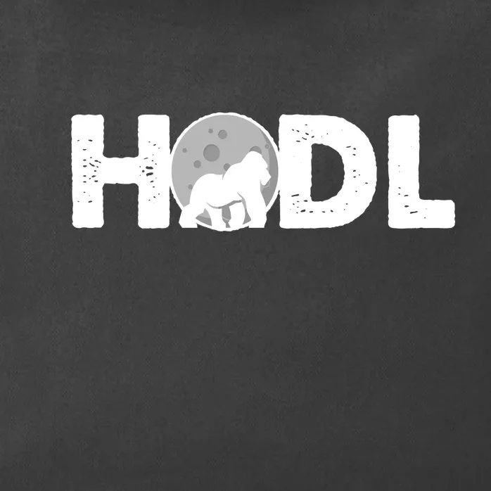 Hodl Stonk to the Moon Ape Crypto Currency Zip Tote Bag