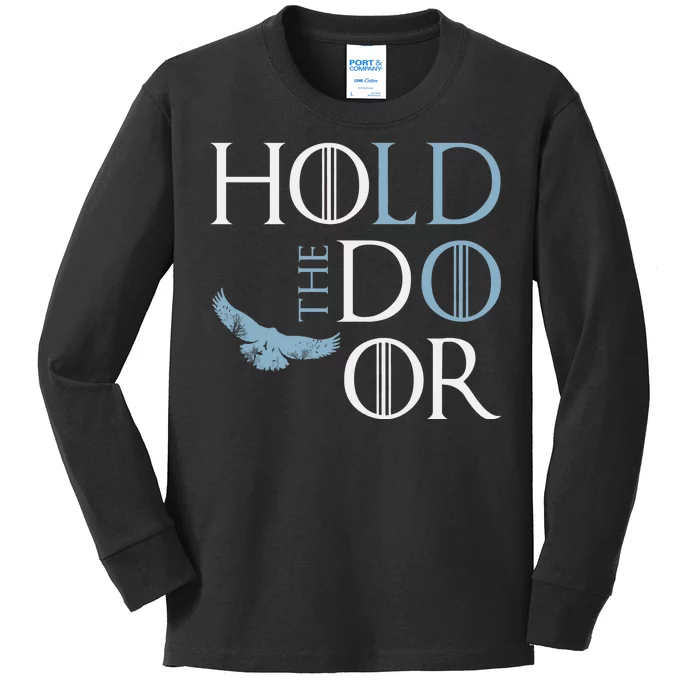 Hodor Hold The Door Kids Long Sleeve Shirt