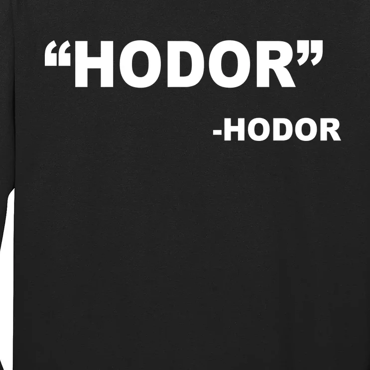 Hodor Logo Long Sleeve Shirt