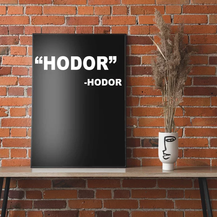 Hodor Logo Poster