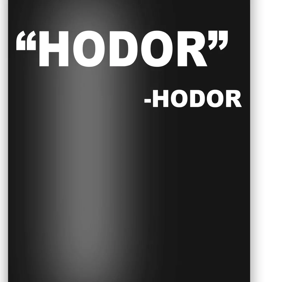 Hodor Logo Poster