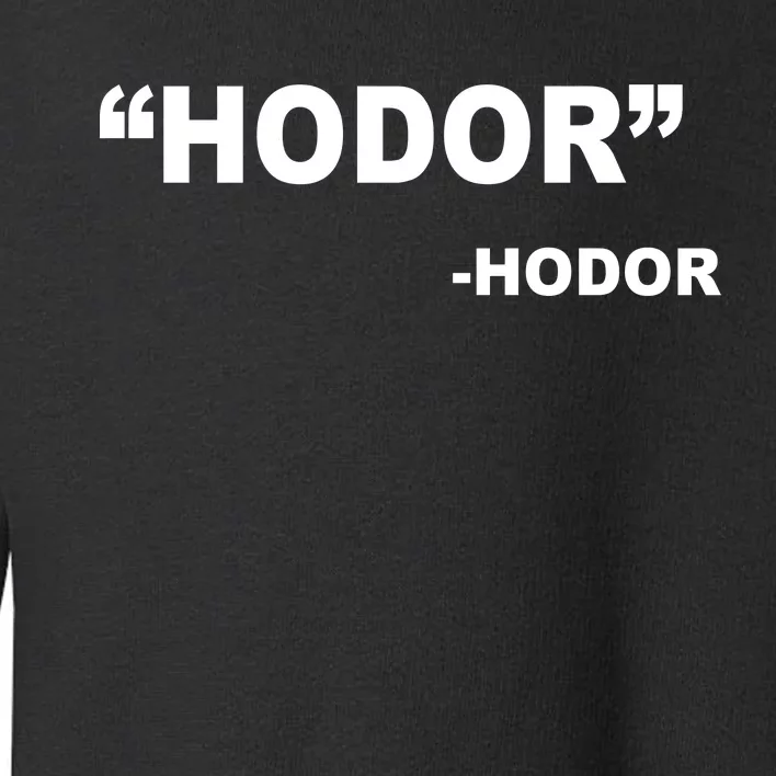 Hodor Logo Toddler Sweatshirt