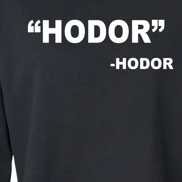 Hodor Logo Cropped Pullover Crew