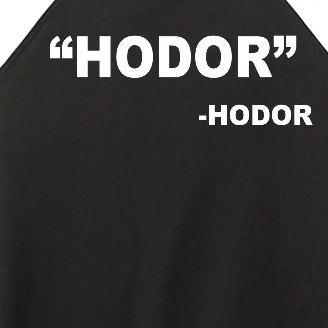 Hodor Logo Women’s Perfect Tri Rocker Tank