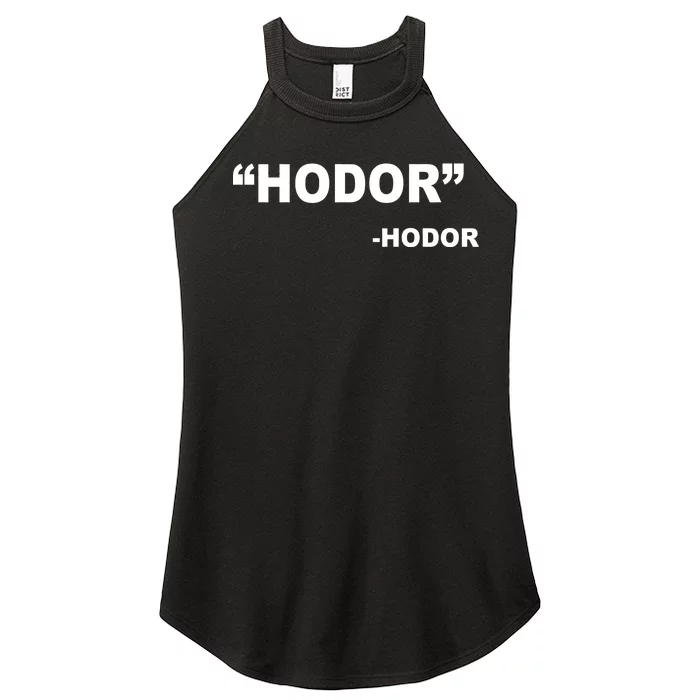 Hodor Logo Women’s Perfect Tri Rocker Tank