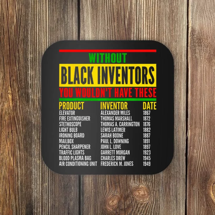 History Of Forgotten Black Inventors Black History Month Coaster