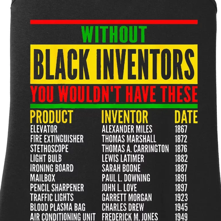 History Of Forgotten Black Inventors Black History Month Ladies Essential Tank