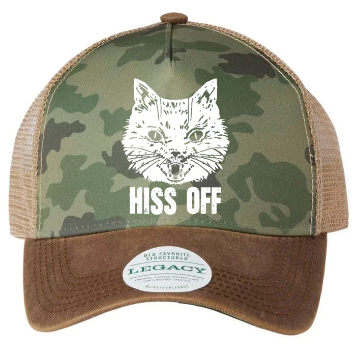 Hiss Off Funny Cat Lover Gift Legacy Tie Dye Trucker Hat