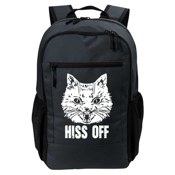 Hiss Off Funny Cat Lover Gift Daily Commute Backpack