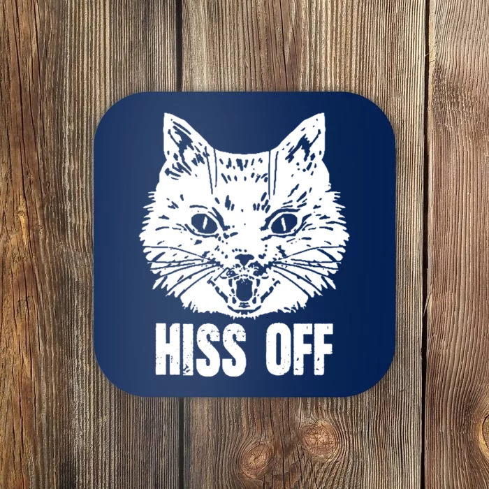 Hiss Off Funny Cat Lover Gift Coaster