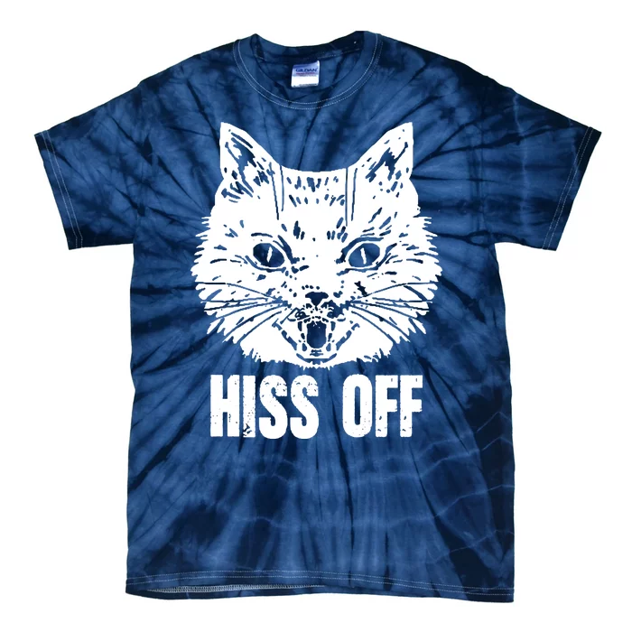 Hiss Off Funny Cat Lover Gift Tie-Dye T-Shirt