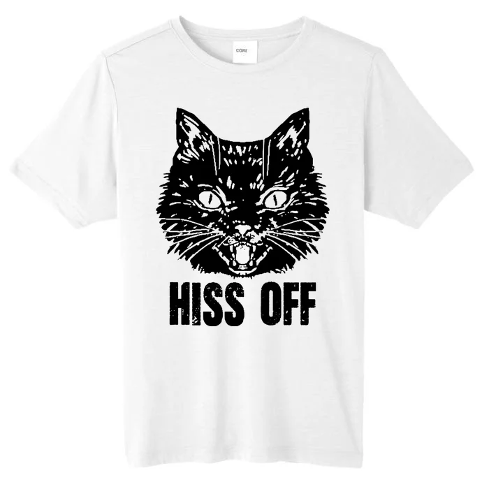 Hiss Off Funny Cat Lover Gift ChromaSoft Performance T-Shirt