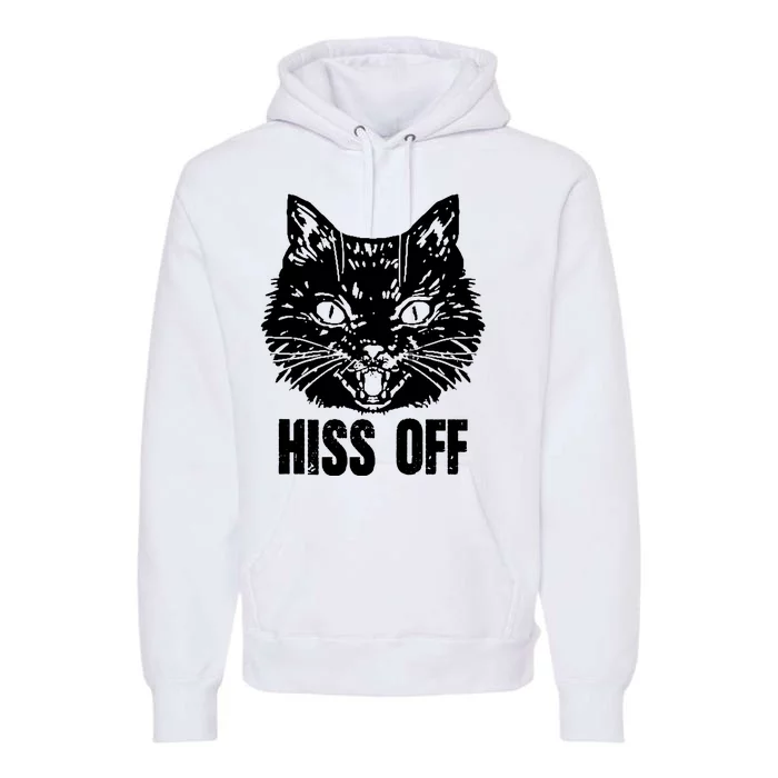 Hiss Off Funny Cat Lover Gift Premium Hoodie