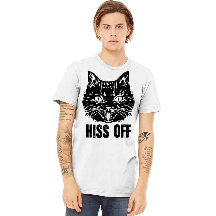 Hiss Off Funny Cat Lover Gift Premium T-Shirt