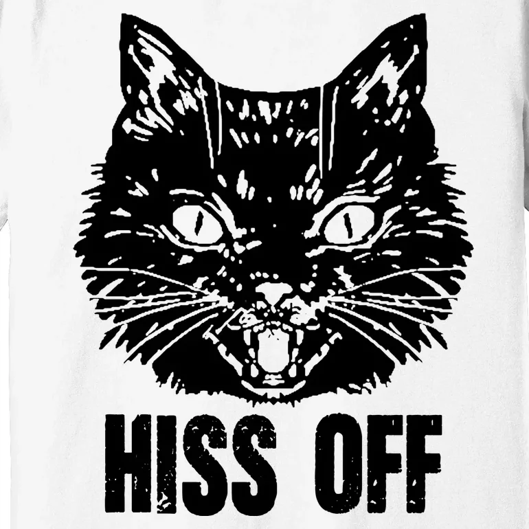 Hiss Off Funny Cat Lover Gift Premium T-Shirt