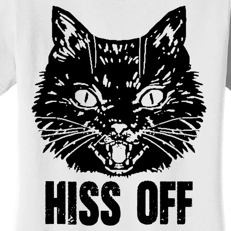 Hiss Off Funny Cat Lover Gift Women's T-Shirt