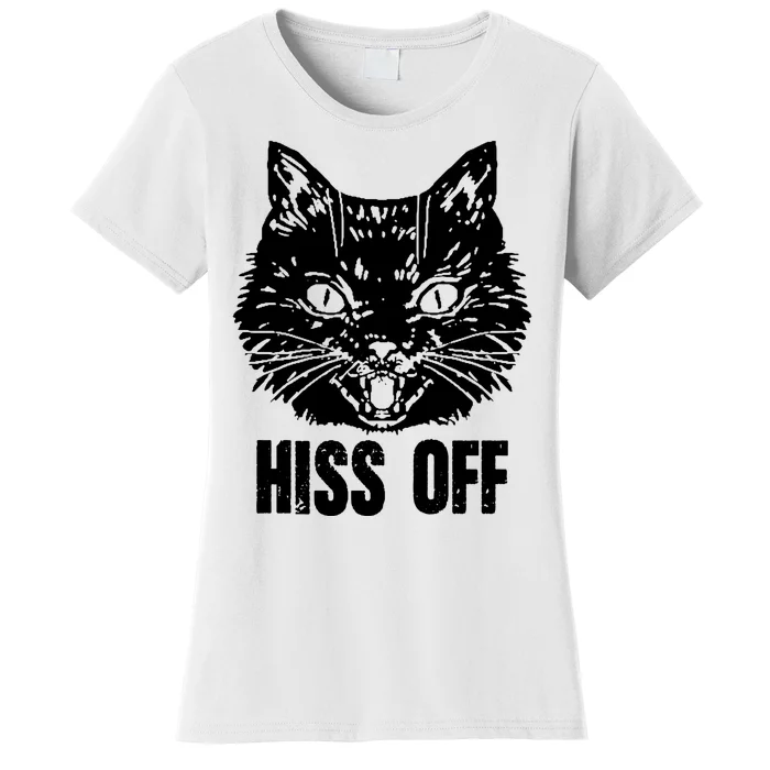 Hiss Off Funny Cat Lover Gift Women's T-Shirt