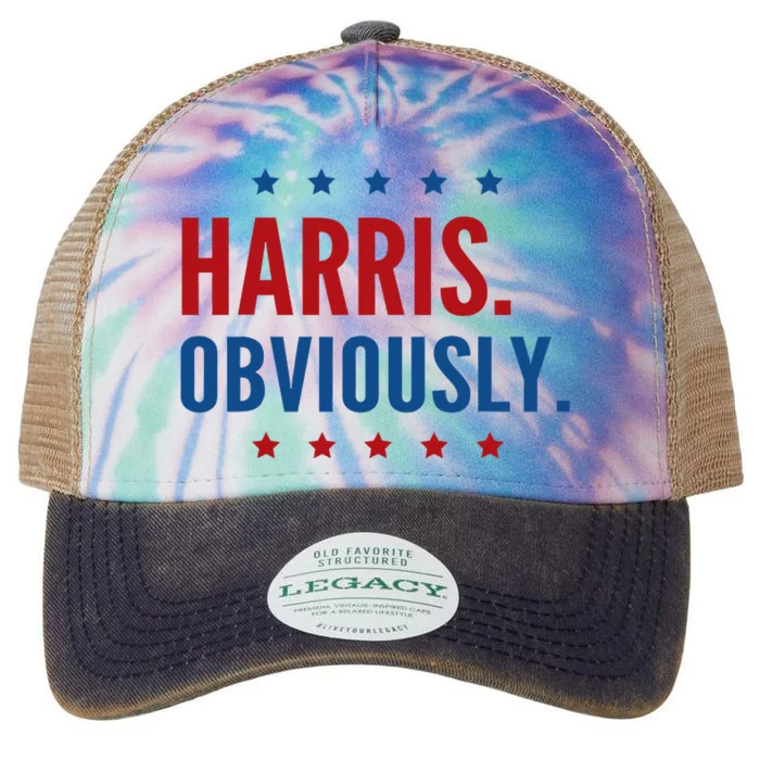 Harris Obviously For 2024 Legacy Tie Dye Trucker Hat