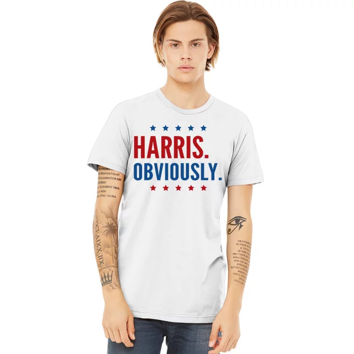 Harris Obviously For 2024 Premium T-Shirt