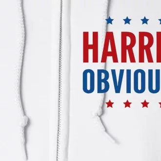 Harris Obviously For 2024 Full Zip Hoodie