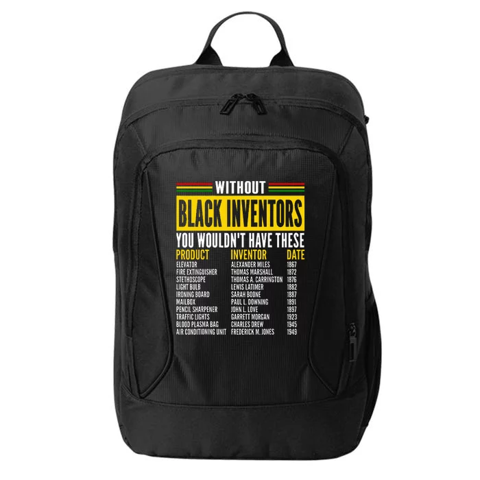 History Of Forgotten Black Inventors Black History Month City Backpack