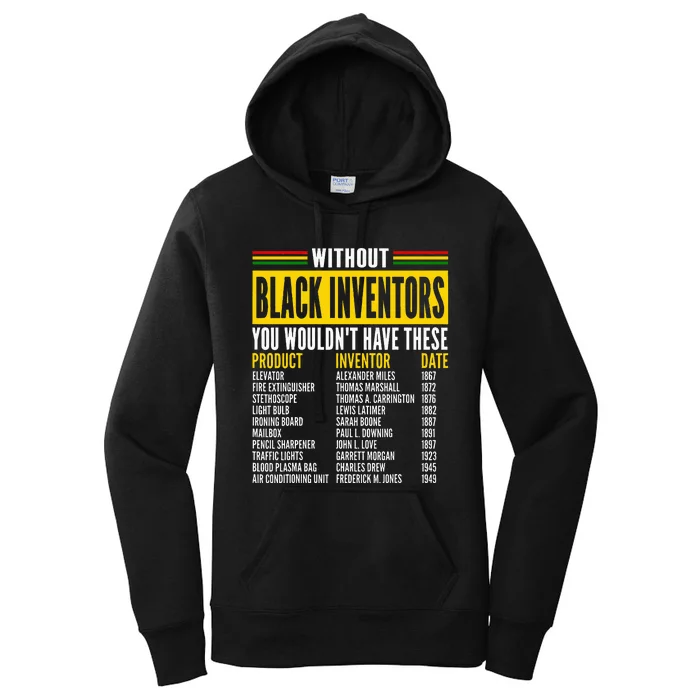 History Of Forgotten Black Inventors Black History Month Women's Pullover Hoodie