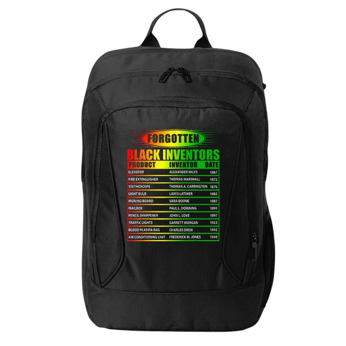 History Of Forgotten Black Inventors Black History Month City Backpack