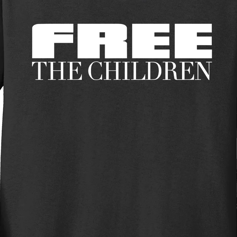 Heart Of Fire Free The Children Kids Long Sleeve Shirt