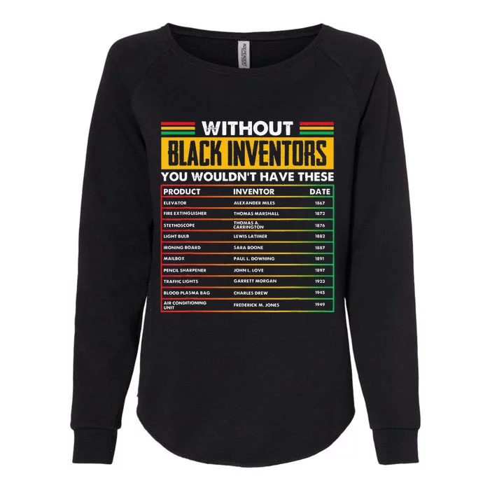 History Of Forgotten Black Inventors BHM Womens California Wash Sweatshirt