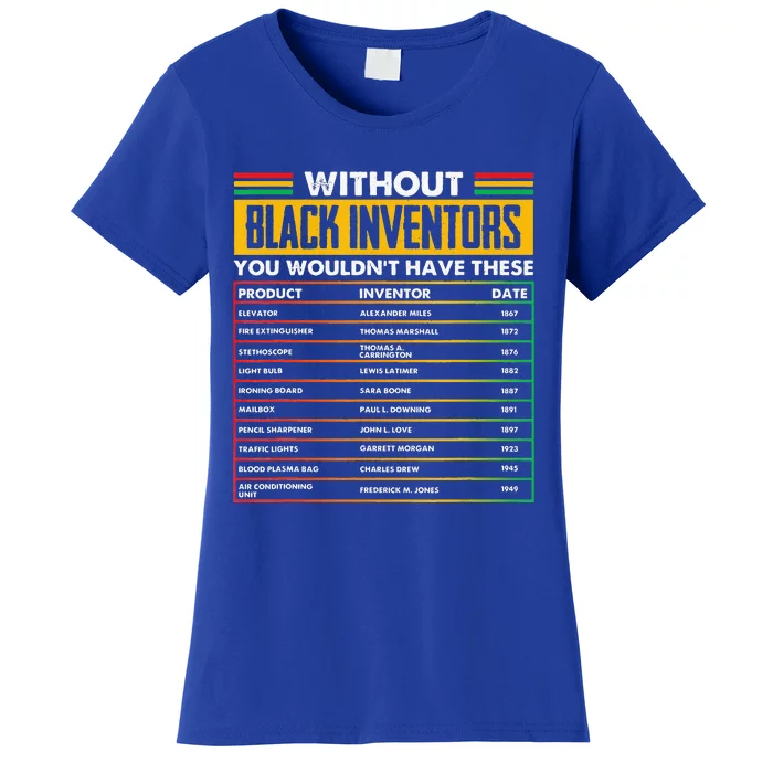 History Of Forgotten Black Inventors BHM Women's T-Shirt