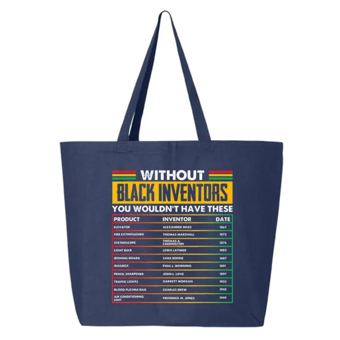 History Of Forgotten Black Inventors BHM 25L Jumbo Tote