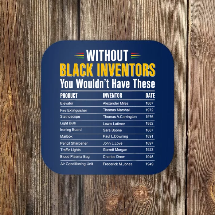 History Of Forgotten Black Inventors Black History Month Coaster