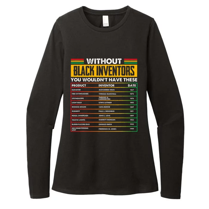 History Of Forgotten Black Inventors Black History Month Womens CVC Long Sleeve Shirt