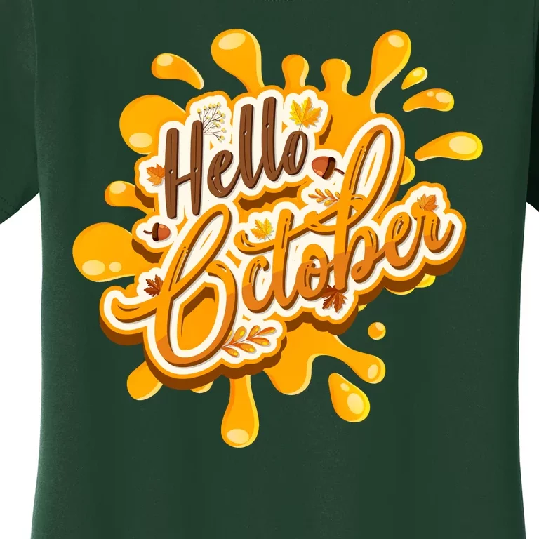 Hello October Fun Fall Women's T-Shirt