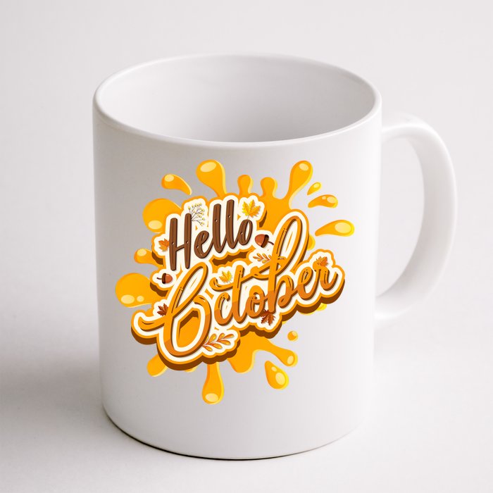 Hello October Fun Fall Front & Back Coffee Mug