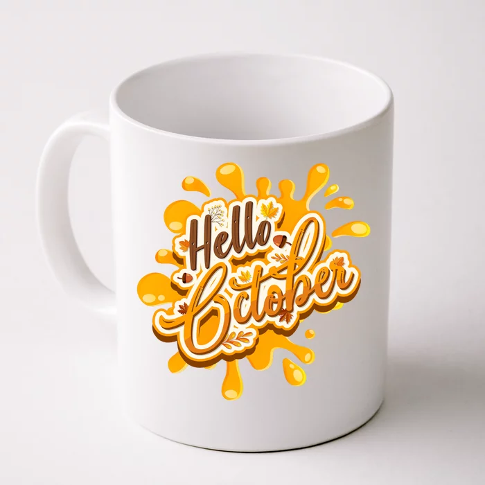 Hello October Fun Fall Front & Back Coffee Mug