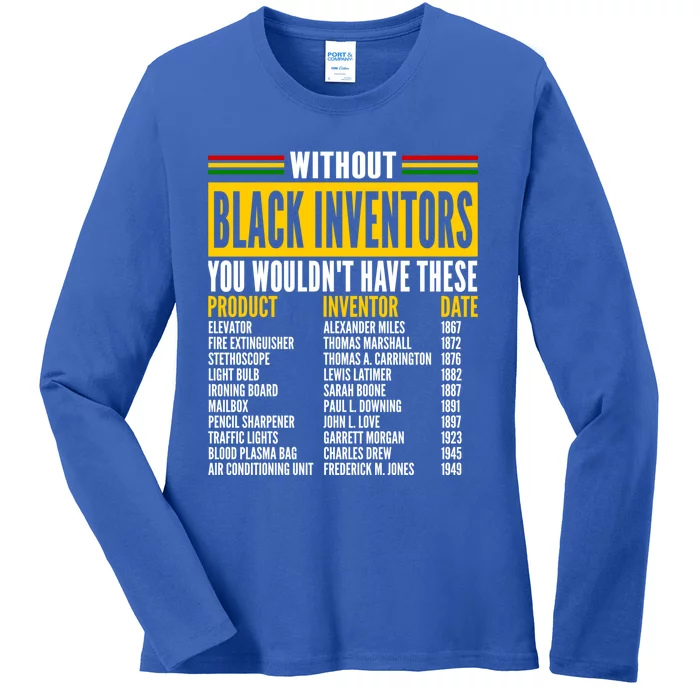 History Of Forgotten Black Inventors Black History Month Cute Gift Ladies Long Sleeve Shirt