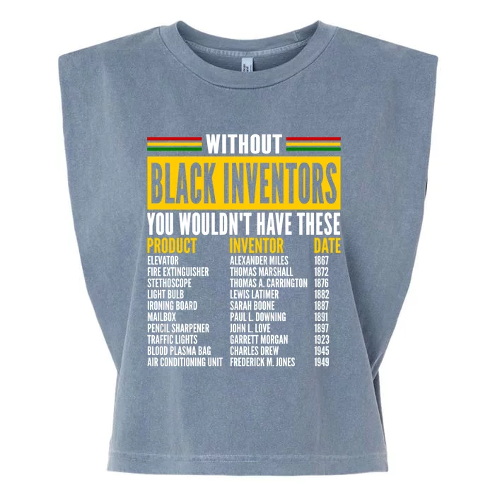 History Of Forgotten Black Inventors Black History Month Cute Gift Garment-Dyed Women's Muscle Tee