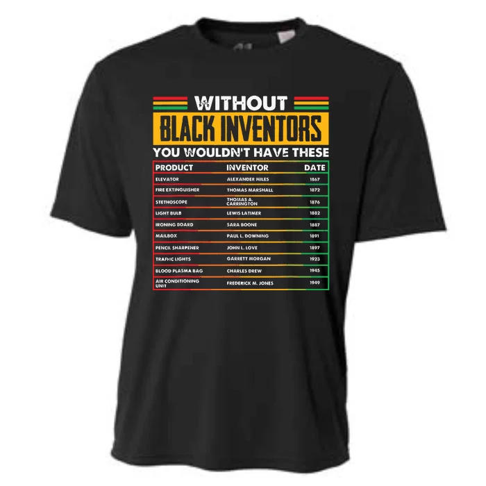 History Of Forgotten Black Inventors Black History Month Cooling Performance Crew T-Shirt