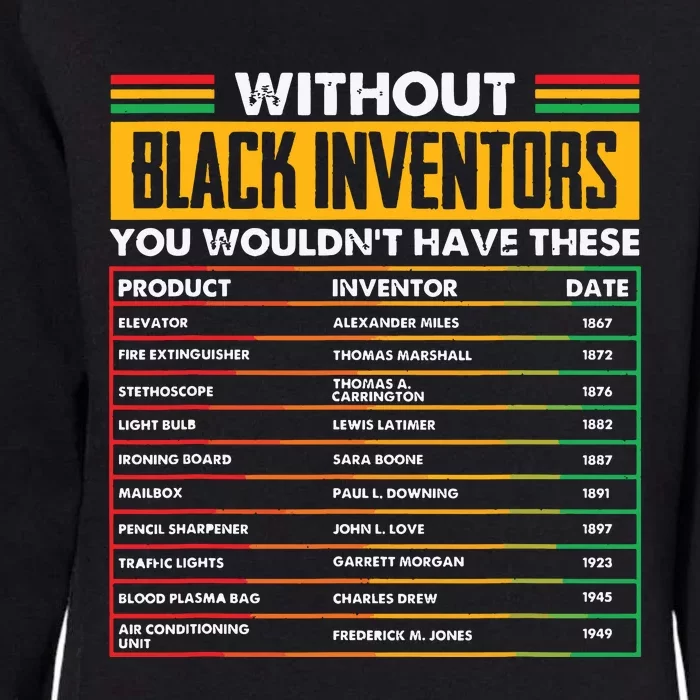 History Of Forgotten Black Inventors Black History Month Womens California Wash Sweatshirt