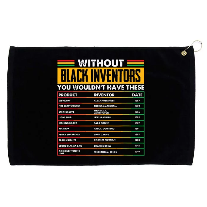 History Of Forgotten Black Inventors Black History Month Grommeted Golf Towel