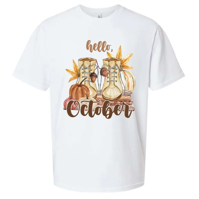 Hello October Fall Lover Sueded Cloud Jersey T-Shirt