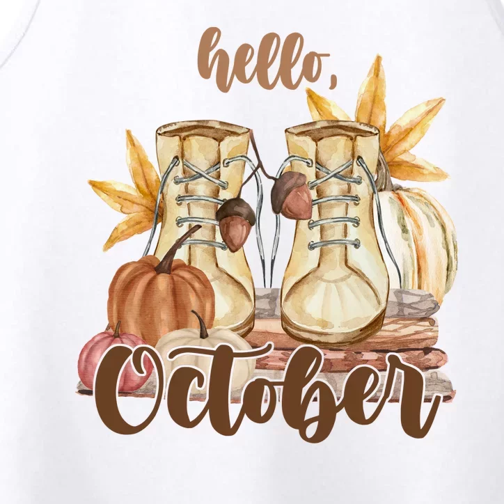 Hello October Fall Lover Performance Tank