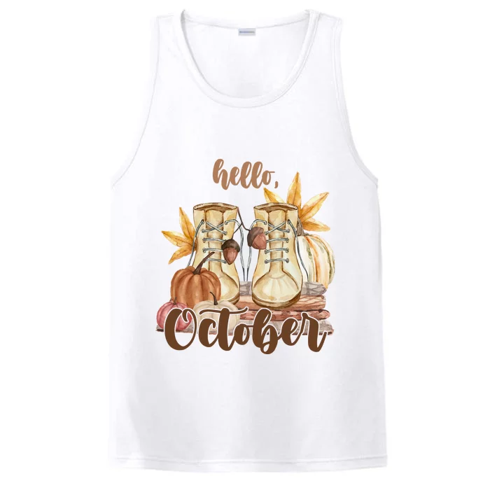 Hello October Fall Lover Performance Tank