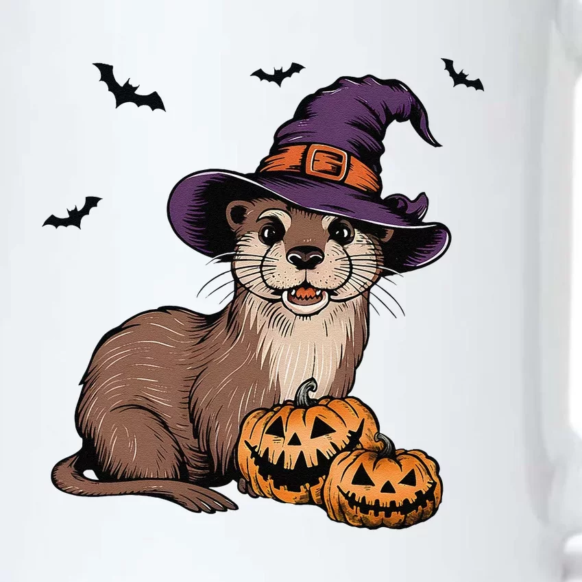 Halloween Otter Funny Witch Otter Black Color Changing Mug