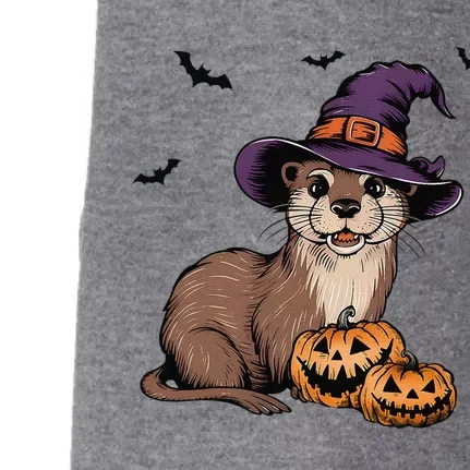 Halloween Otter Funny Witch Otter Doggie 3-End Fleece Hoodie