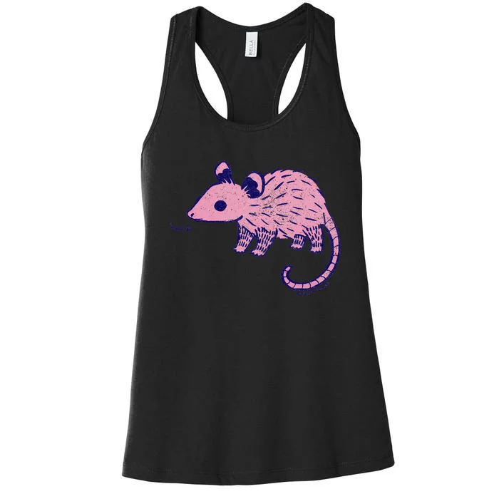 Heck Opossum Funny Animal Gift Women's Racerback Tank