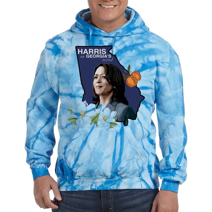 Harris On GeorgiaS Mind 2024 Tie Dye Hoodie