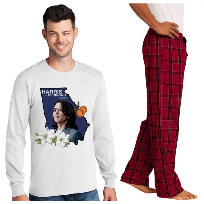 Harris On GeorgiaS Mind 2024 Long Sleeve Pajama Set